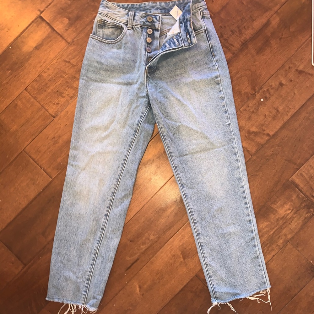 brandy melville blue mom jeans